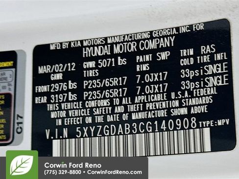 Used 2012 Hyundai Santa Fe GLS image 29