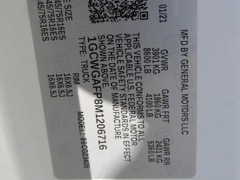 Used 2021 Chevrolet Express 2500 w/ Driver Convenience Package image 20