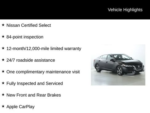 Used 2023 Nissan Sentra SV w/ All-Weather Package FWD image 3