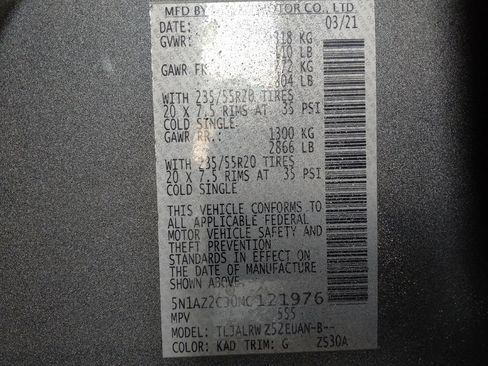 Used 2021 Nissan Murano SL w/ SL Moonroof Package image 33