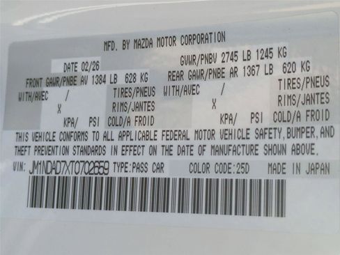New 2026 MAZDA MX-5 Miata Grand Touring RWD image 21