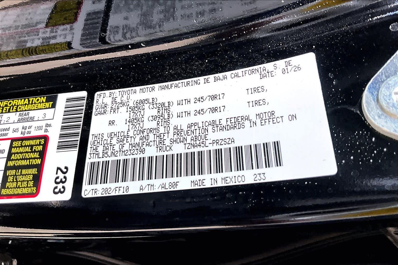 Used 2026 Toyota Tacoma SR5 AWD/4WD image 33
