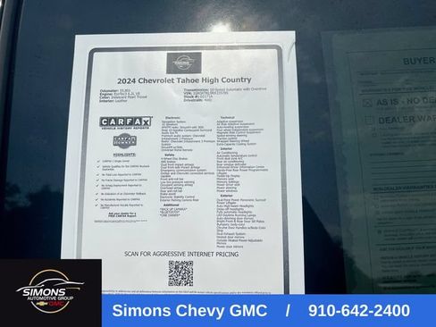 Used 2024 Chevrolet Tahoe High Country AWD/4WD image 31