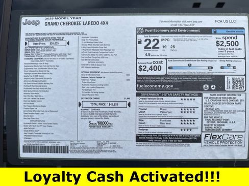 New 2025 Jeep Grand Cherokee Laredo w/ Trailer Tow Package image 45