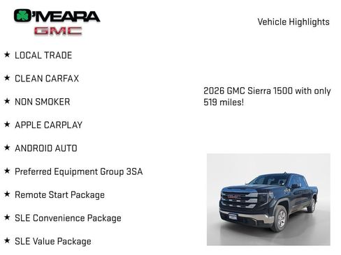 Used 2026 GMC Sierra 1500 SLE AWD/4WD image 7