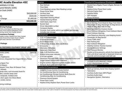 Used 2025 GMC Acadia Elevation image 25