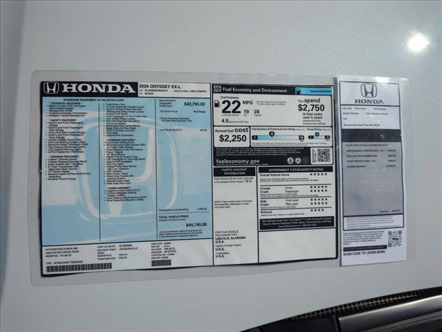 New 2026 Honda Odyssey EX-L image 20