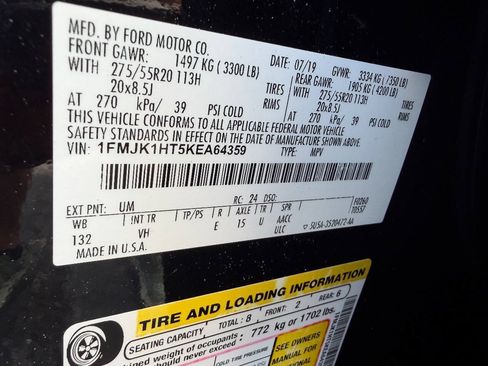 Used 2019 Ford Expedition Max XLT w/ Equipment Group 202A RWD image 25