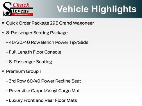 New 2026 Jeep Grand Wagoneer 2WD w/ Premium Group I image 9