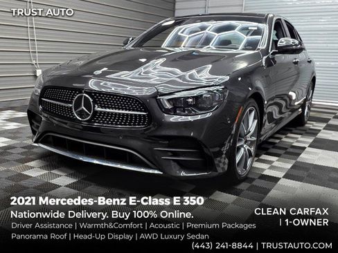 Used 2021 Mercedes-Benz E 350 4MATIC Sedan image 1