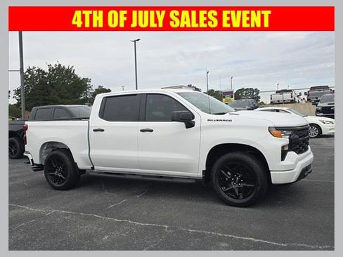 New 2026 Chevrolet Silverado 1500 Custom w/ Turbomax Blackout Package RWD image 1