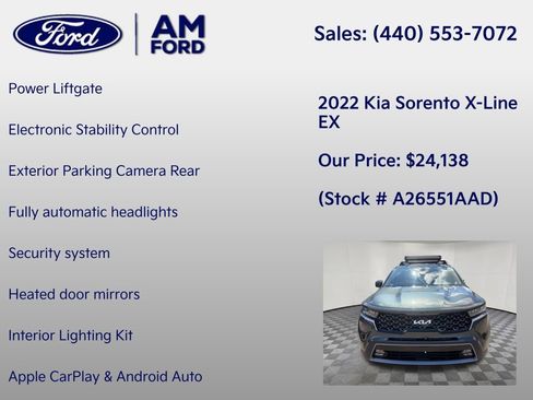 Used 2022 Kia Sorento X-Line EX AWD/4WD image 12