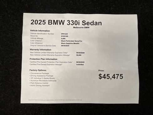 Certified 2025 BMW 330i Sedan w/ Convenience Package image 36