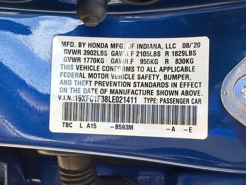 Used 2020 Honda Civic EX image 31