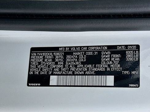 Used 2020 Volvo XC90 T5 Momentum w/ Protection Package Premier FWD image 27