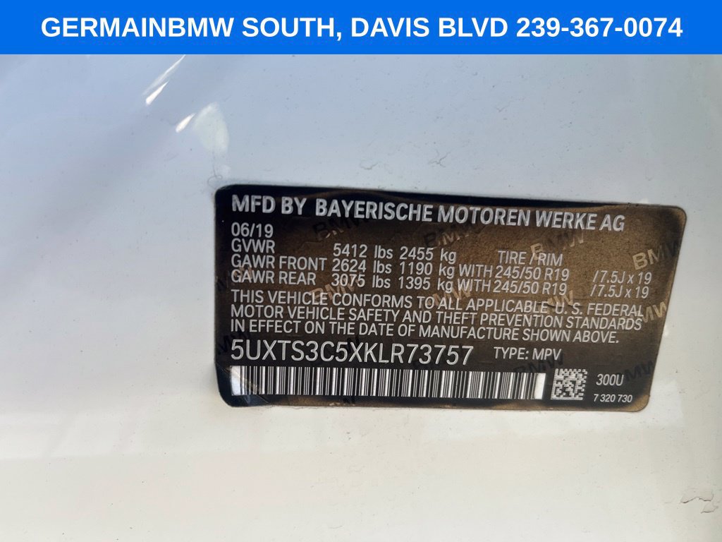 Used 2019 BMW X3 M40i w/ Parking Assistance Package AWD/4WD image 1