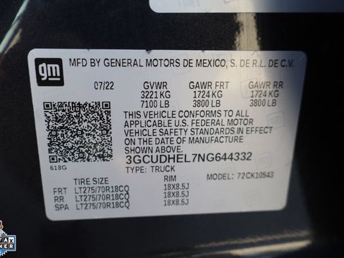 Used 2022 Chevrolet Silverado 1500 ZR2 w/ Technology Package AWD/4WD image 32