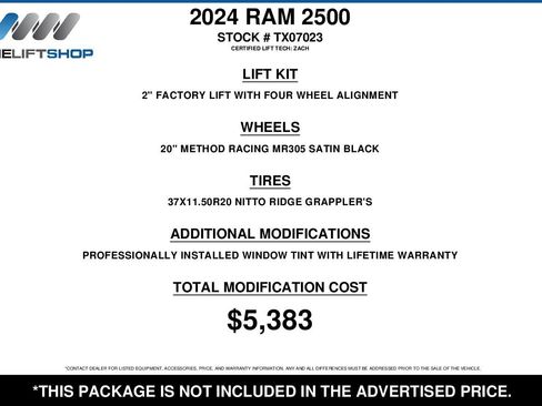 Used 2024 RAM 2500 Power Wagon w/ Level 2 Equipment Group image 2