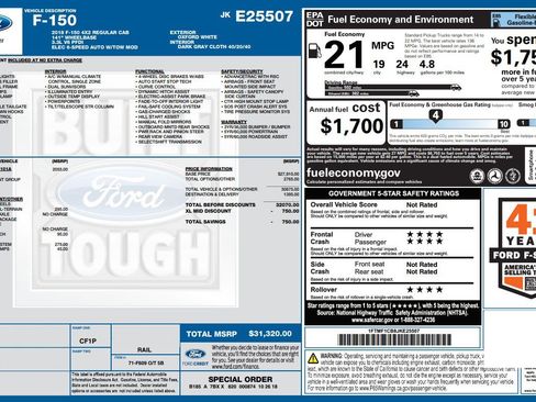 Used 2018 Ford F150 XL w/ Equipment Group 101A Mid RWD image 8
