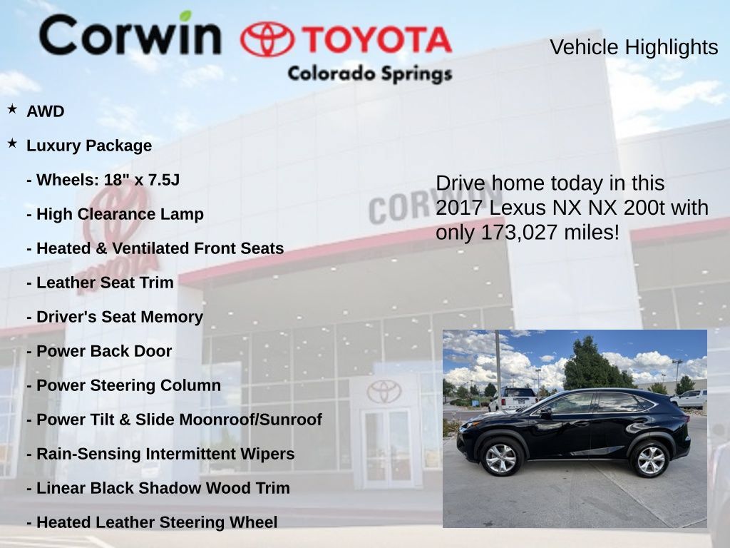 Used 2017 Lexus NX 200t AWD w/ Premium Package image 7