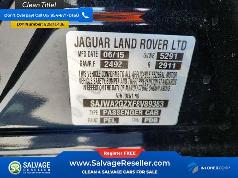 Used 2015 Jaguar XJ L Portfolio RWD image 16