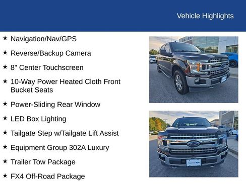 Used 2020 Ford F150 XLT w/ Equipment Group 302A Luxury AWD/4WD image 9