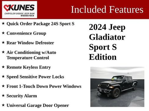 Used 2024 Jeep Gladiator Sport AWD/4WD image 3