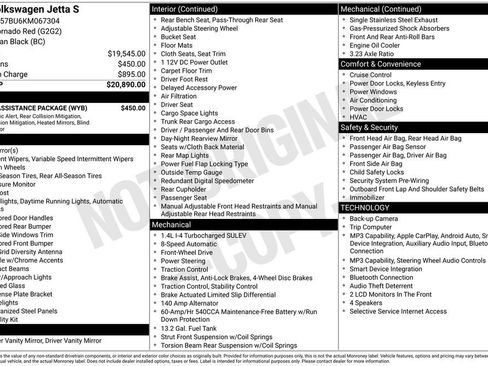Used 2019 Volkswagen Jetta S w/ Driver Assistance Package FWD image 3
