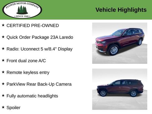Used 2024 Jeep Grand Cherokee L Laredo AWD/4WD image 5
