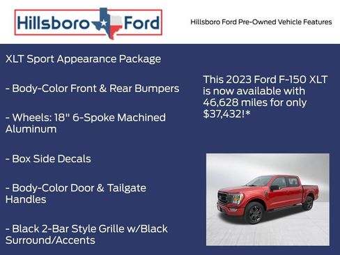 Used 2023 Ford F150 XLT w/ Equipment Group 302A High AWD/4WD image 13