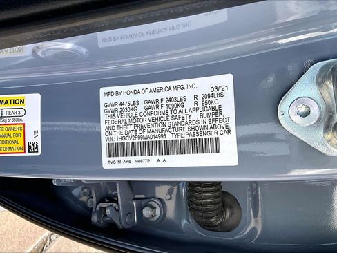 Used 2021 Honda Accord Touring image 35