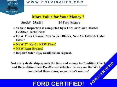 Certified 2024 Ford Escape Active image 2