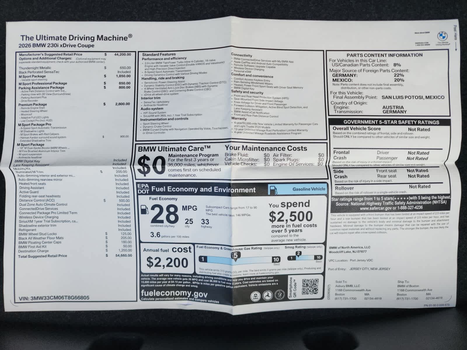 New 2026 BMW 230i xDrive Coupe w/ Premium Package AWD/4WD image 14