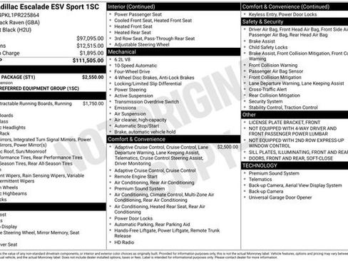 Used 2023 Cadillac Escalade ESV Sport w/ Touring Package image 9