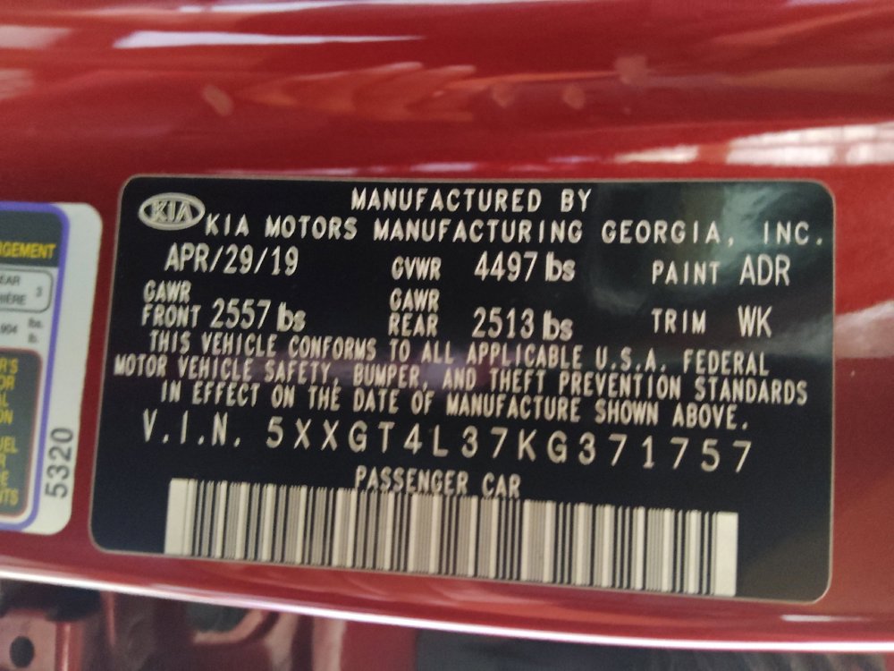Used 2019 Kia Optima S w/ S Panoramic Sunroof Package FWD image 33