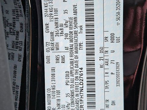 Used 2022 Ford Ranger Lariat w/ Equipment Group 501A High image 24