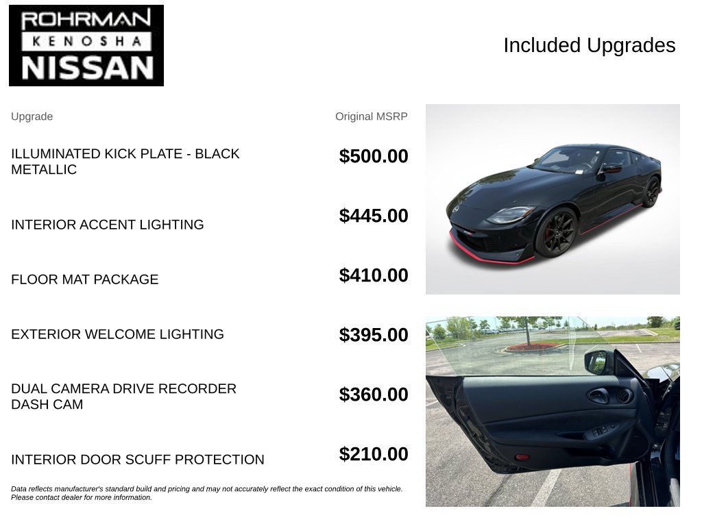 New 2024 Nissan Z NISMO w/ Floor Mat Package RWD image 4