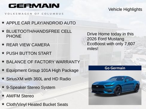 Used 2026 Ford Mustang Coupe RWD image 5