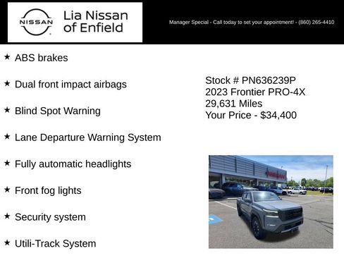 Used 2023 Nissan Frontier PRO-4X w/ Pro Convenience Package AWD/4WD image 30