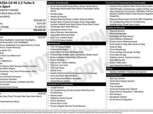 New 2026 MAZDA CX-90 3.3 Turbo S w/ Premium Package image 2