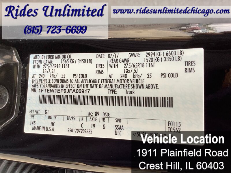 Used 2018 Ford F150 Lariat w/ Equipment Group 501A Mid AWD/4WD image 27