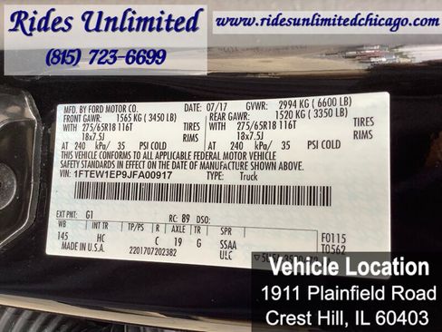 Used 2018 Ford F150 Lariat w/ Equipment Group 501A Mid AWD/4WD image 27
