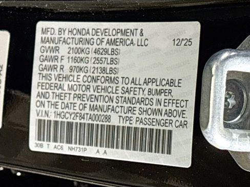 New 2026 Honda Accord Touring image 26