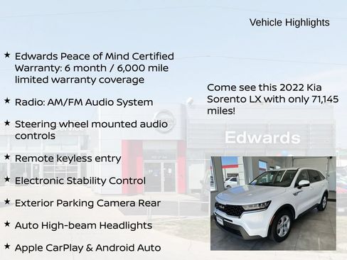 Used 2022 Kia Sorento LX FWD image 10