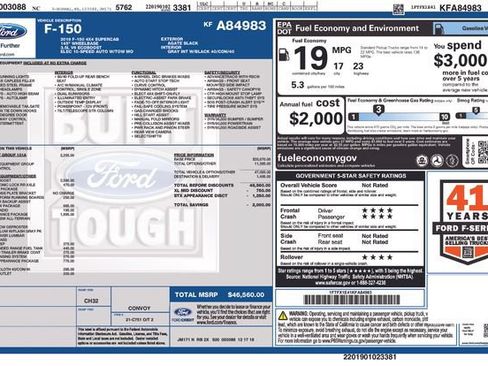Used 2019 Ford F150 XL w/ Equipment Group 101A Mid AWD/4WD image 3