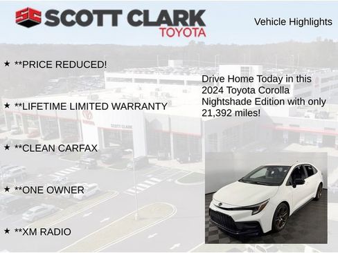 Used 2024 Toyota Corolla Sedan w/ SE Convenience Package FWD image 12