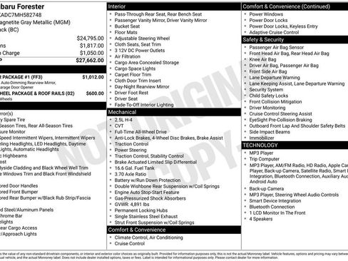 Used 2021 Subaru Forester w/ Popular Package #1 AWD/4WD image 15