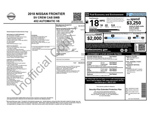 Used 2018 Nissan Frontier SV w/ Value Truck Package RWD image 14