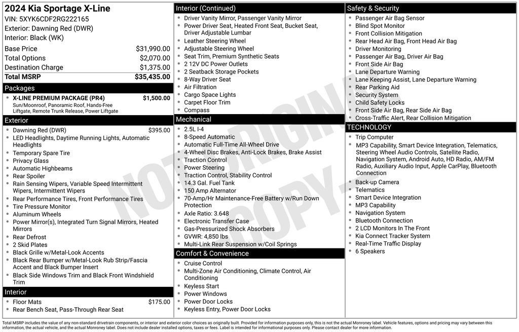 Used 2024 Kia Sportage X-Line w/ X-Line Premium Package AWD/4WD image 1