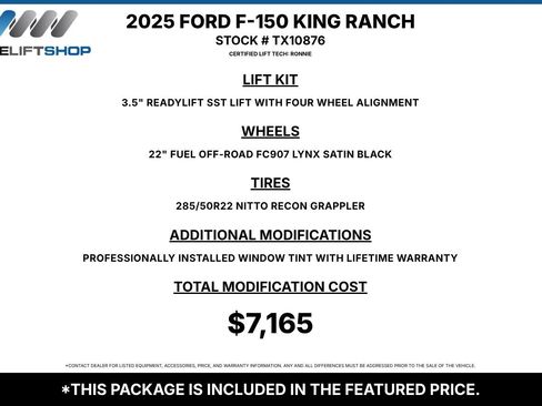 Used 2025 Ford F150 King Ranch w/ FX4 Off-Road Package AWD/4WD image 3